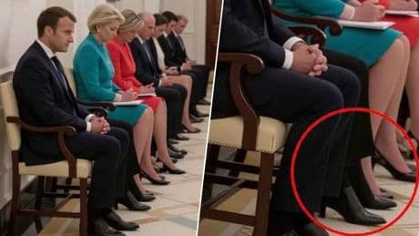 Macron’un yanındaki bacaklar kimin? Sosyal medya 3 gündür bu görseli tartışıyor