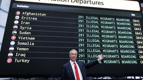 Farage quiere deportar a 600.000 inmigrantes ilegales del Reino Unido: los talibanes están «listos» para recibirlos