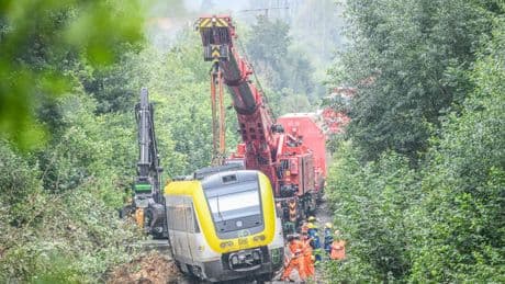 Letzter Wagen nach Zugunglück geborgen
