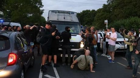Epping protest: Cops break silence on claims police van drove into protester
