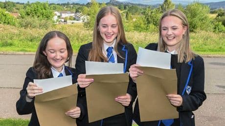 Stirling youngsters praised for "impressive" exam results as increase recorded