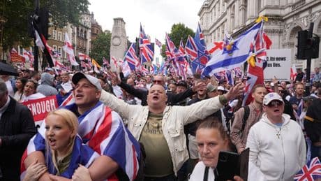 Cryptocoins, official merch and Elon Musk: How Tommy Robinson pulled off his biggest march yet