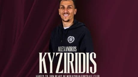 Alexandros Kyziridis kicks off Hearts summer transfer assault as Derek McInnes lands new winger on 3 year deal
