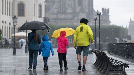 Feuchte Luftmassen bringen viel Regen nach Sachsen