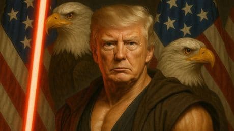 « Que la force soit avec vous » : la Maison-Blanche placarde une image générée par IA de Trump en Jedi
