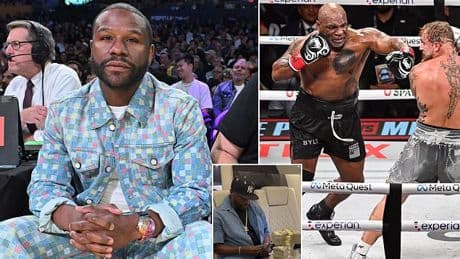 Floyd Mayweather 'health' fears raised by Mike Tyson ahead of blockbuster clash next year - as he flashes the cash ahead of money-spinning fight