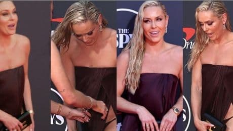 Lindsey Vonn, che imbarazzo! L'incidente sexy sul red carpet mostra tutto