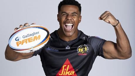 Immanuel Feyi-Waboso 'touch and go' for start of new season after hamstring injury... but Exeter and England colleague Henry Slade is back fit after broken hand ended summer tour