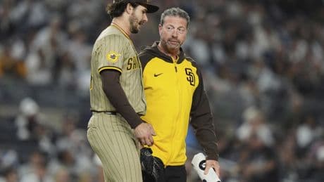 Padres’ Dylan Cease exits with apparent injury after Yankees break up no-hit bid