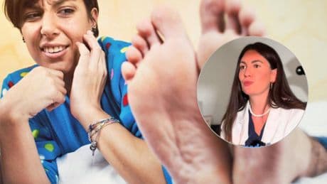 María Jesús, podóloga: ''El mal olor de pies suele aparecer por llevar calcetines sintéticos y por no secarte bien después de ducharte''