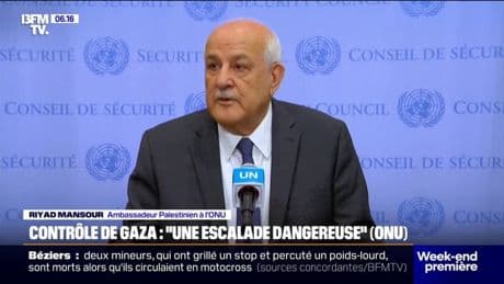 Contrôle de Gaza par Israël: l'ONU évoque une "escalade dangereuse"