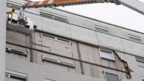 Babenhausen – Darmstadt: 187 Menschen nach Fassaden-Einsturz aus Hochhaus evakuiert