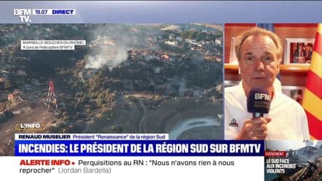 Incendie à Marseille: "Tout revient à la normale", assure Renaud Muselier