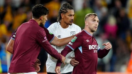Jarrod Bowen clashes with fan after West Ham knocked out of Carabao Cup by Wolves