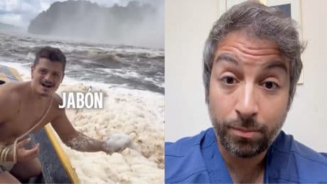 Álvaro Fernández, farmacéutico: “La espuma en el mar muchas veces se forma por materia orgánica en descomposición, puede estar llena de bacterias y puede darte algún que otro susto”