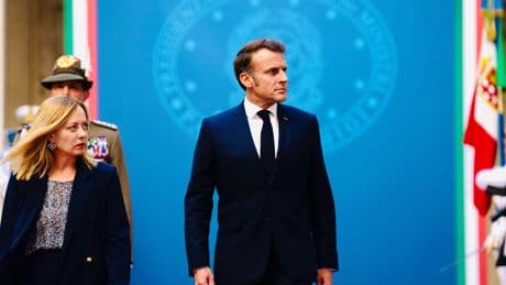 Italia-Francia, Meloni accoglie Macron