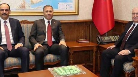 MİT Başkanı Kalın, İçişleri Bakanı Yerlikaya ve Milli Savunma Bakanı Güler görüştü