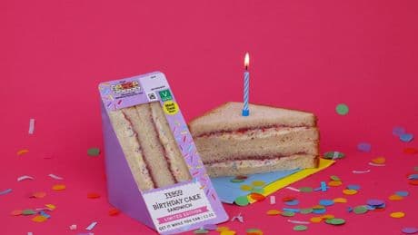 Tesco launches birthday cake sandwich complete with sprinkles and frosting