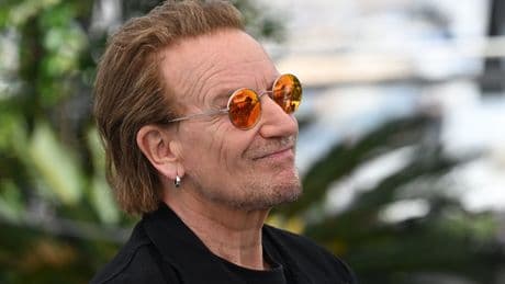 U2’s Bono calls to ‘stop war’ as band perform Sunday Bloody Sunday at The Ivors