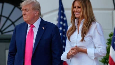 Melania Trump missing in 'separation' as Donald arrives in UK