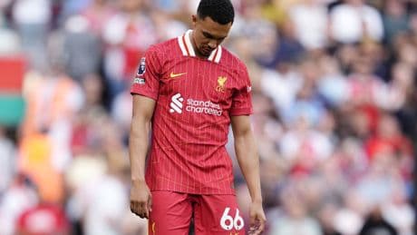 Trent Alexander-Arnold booed as Liverpool squander two-goal lead against Arsenal
