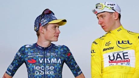 El reencuentro de Pogacar, Vingegaard y Evenepoel