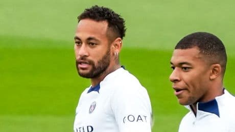 Kylian Mbappe and Neymar react as PSG finally break Champions League duck