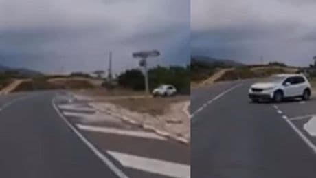Un conductor entra a toda velocidad a una vía de Leza, se salta el stop y obliga a dar un frenazo al conductor que circulaba correctamente: “Un estrellado fugaz, pide un deseo”