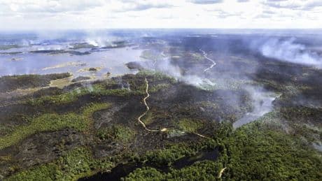 Wind fans flames in parts of Nova Scotia’s largest wildfire; no new damage to homes