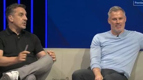 Jamie Carragher can't stop laughing at Gary Neville's pick for this season's manager to watch