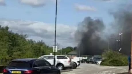 Massive fire at Morrisons supermarket petrol station sparking urgent evacuation