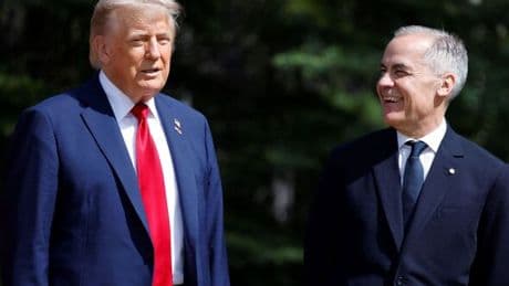 Awkward moment Mark Carney humiliates Trump by savagely cutting him off at G7
