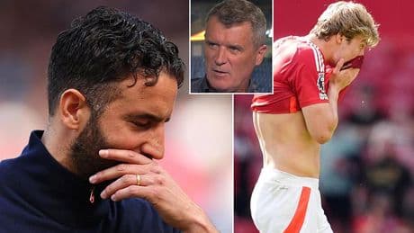 Roy Keane says Ruben Amorim's 'head must be spinning' after first six months at Man United - and claims he will be 'glad to see the back of this team'