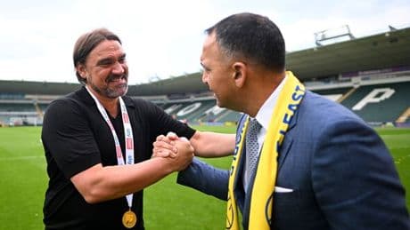 Daniel Farke statement made by Leeds chairman after jetting in for talks