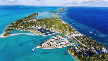 The island country with less than 10,000 visitors where English is the official language