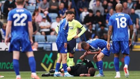 Jamie Vardy stunt, brutal chants and Premier League ref's medical tests after debut disaster