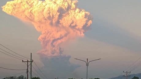 Massive volcano eruption in Indonesia spews ash 10,000 metres high