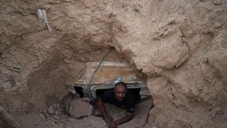 Israel didn’t give permits to these Bedouin villages to build bomb shelters. So they built their own