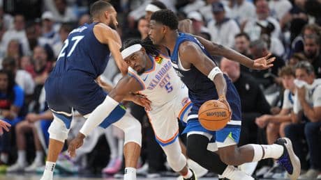 NBA : Minnesota écrase Oklahoma City et garde espoir en finale de Conférence Ouest