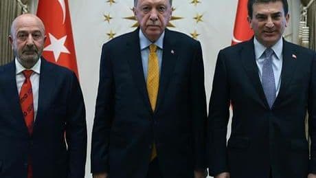 Cumhurbaşkanı Recep Tayyip Erdoğan, OYAK Heyeti'ni kabul etti