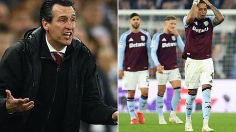 Unai Emery sets Aston Villa stars new target after heartbreaking Champions League exit to PSG - and insists defeat was still the 'highest' point in his reign