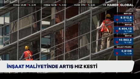 İnşaat maliyetinde artış hız kesti