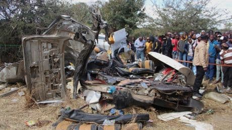 17 dead in head-on collision between minibus taxi and truck in Zimbabwe, police say