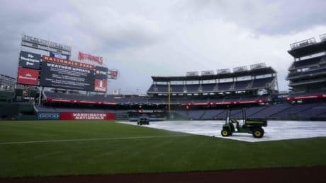 Tigers, Nationals game postponed by rain and rescheduled for a doubleheader on Wednesday