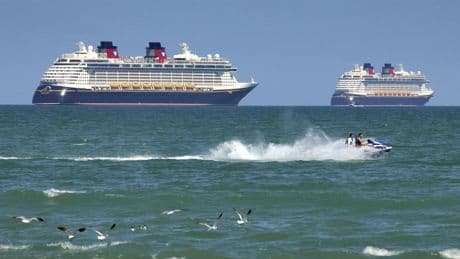Disney cruise ship rescue team saves girl and father after overboard fall