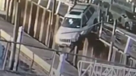 Moment ‘inexperienced driver’ has miracle escape after launching off Long Island pier