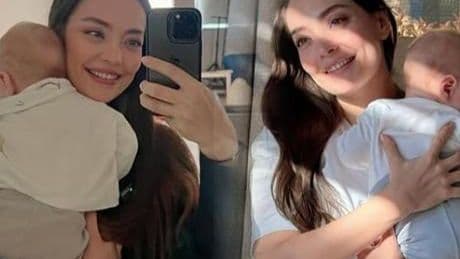 Cansel Elçin ve Zeynep Tuğçe Bayat'tan çekirdek aile pozu! İç ısıtan kareler geldi