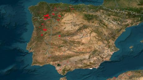 El 'Google Maps' interactivo de la NASA que permite seguir en tiempo real los incendios que están arrasando España