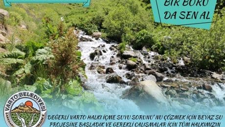Varto Belediyesi’nden içme suyu projesi için kampanya: Bir boru da sen al