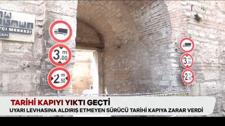 Tarihi kapıyı yıktı geçti!
